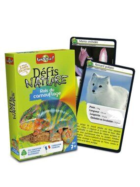 Bioviva Défis Nature-Roi du Camouflage  -French Card Game New Sealed Ages 7+